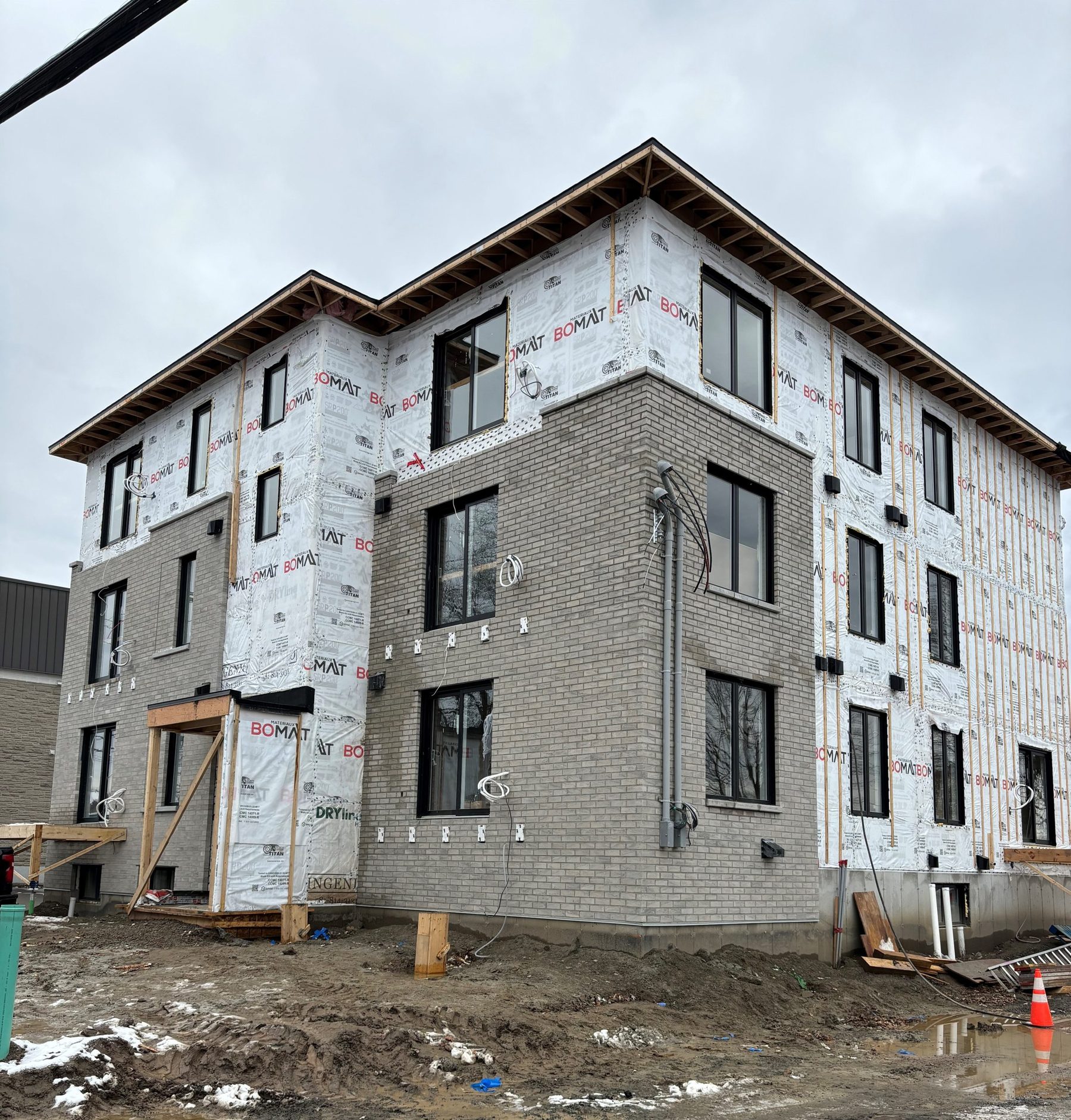 Chantier d'un immeuble Ingenio